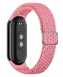 Strap iLike Universal Mi Band 8 wristband bracelet Braided fabric strap Pink