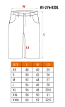 PREMIUM Shorts, 62% cotton, 35% polyester, 3% elastane, size XXXL