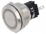 Indicator: LED | flat | green | 24VDC | 24VAC | &Oslash;22mm | 82 | connectors