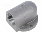 Cable gland | angular | PG21 | zinc alloy | metallic