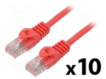 Patch cord | U/UTP | Cat: 6 | RJ45 plug,both sides | stranded | CCA
