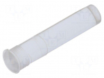 Fiber for LED | &Oslash;4.6mm | L: 19.1mm | round | Front: convex | flexible