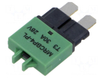 Fuse: thermal | automotive | 30A | 28VDC | 20.5mm