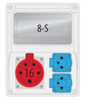 R-BOX 240 jaotuskast ja -paneel 1x16A/5p 2x230V 8 moodulit | IP44 | PAWBOL