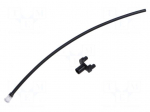 Fiber for LED | &Oslash;4.2mm | L: 127mm | round | Front: convex | SMFLP