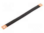 Braids | insulated earthing tape | W: 25mm | 35mm2 | &Oslash;1: 11mm | &Oslash;2: 11mm