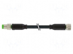 Cable: for sensors/automation | M8 | PIN: 3 | 0.5m | 60VDC | 50VAC | 4A