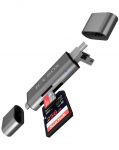 2 Products without IMEI/SN Raidsonic Icy box IB-CR200-C SD/MicroSD (TF) USB 2.0 card reader with Type-C and -A to micro USB (OTG) interface, anthracite External card reader with multi-USB connector\t external, External, \t Micro SDHC, Micro SDXC, microSD