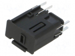 Fuse holder | 5x20mm | 250V | 100VAC,120VAC,220VAC,240VAC | black