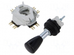 Joystick | Leads: connectors | Leads dim: 2.8x0.5mm | Cutout: &Oslash;22.3mm