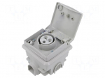 Connector: AC supply 3-phase | socket | female | 16A | 415VAC | Design