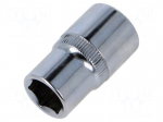 Socket | socket spanner | HEX 13mm | 1/2" | Socket bit length: 38mm