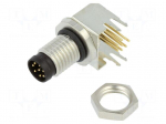 Connector: M8 | male | PIN: 8 | 1.5A | 30V | IP67 | 718 | angled 90&deg; | socket