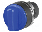 Switch: rotary | 22mm | Stabl.pos: 3 | blue | IP65 | prominent | 46 | Pos: 3