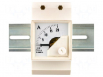 Ammeter | for DIN rail mounting | I AC: 0&divide;50A | True RMS | Class: 1.5
