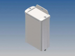 ALUMINIUM HOUSING - WHITE - 100 x 59.9 x 30.9 mm - with flange