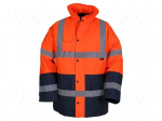 Work jacket | Size: XL | orange-navy blue | warning