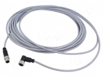 Cable: for sensors/automation | M12 | PIN: 4 | straight | plug | PVC