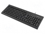 Keyboard | MORAY | black | USB A | wired,US layout | Len: 1.5m