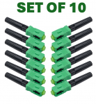 Set of 10 pcs SC/APC fiber optic quick connector | Singlemode | 0.9