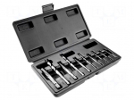 Tools set: screw extractor | 2mm,3mm,4mm,6.5mm,7.5mm | 10pcs.