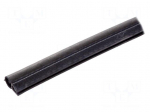 Gasket | EPDM | black | L: 50m | W: 13mm | H: 29.5mm | Panel thick: 1&divide;2.5mm
