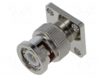 Connector: BNC | plug | male | straight | soldering | Contacts: brass