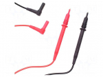 Test leads | Inom: 10A | probe tip,angular banana plug 4mm