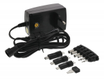 AC/DC Plugin Adapter NORDIC QUALITY, 3-12V, 6.7-27W, 2250mAh / MW3IP25GS / 222992