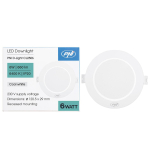 D-Light CL2506 6W PNI LED Spotlight, Recessed, Round 120 mm, 6400K, Power Supply 230V, 660 lm, Cool White