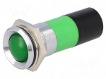 Indicator: LED | recessed | 230VDC | 230VAC | Cutout: &Oslash;22.2mm | IP67