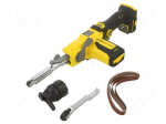 Belt sander | battery | grinding | 18VDC | Kit: grinding tape x3