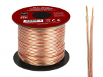 Helis&uuml;steemid ja tarvikud // Akustika s&uuml;steemide kaablid // 73-364# Przew&oacute;d głośnikowy 2x1,00mm przezroczysty 25m