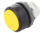 Switch: push-button | Stabl.pos: 1 | 22mm | yellow | Illumin: none | IP66