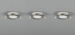 Trio Himal recessed spotlight LED brushed steel 3-pack gaismeklis 635110307 4017807663808