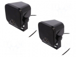 Car loudspeakers | two-way | 110x110x101mm | 90W | 95&divide;22000Hz | 4&Omega;