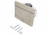Enclosure: junction box | X: 120mm | Y: 142.5mm | Z: 57mm | aluminium