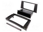 Radio mounting frame | Mercedes | 2 DIN | black
