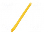 Rope | polypropylene | &Oslash;rope: 6mm | L: 50m | with a core | yellow