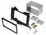 Radio mounting frame | Mercedes,VW | 2 DIN | black