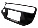 Radio mounting frame | Kia | 2 DIN | black gloss