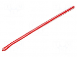 Rope | polypropylene | &Oslash;rope: 6mm | L: 50m | with a core | white-red