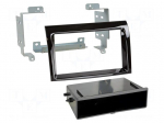 Radio frame | Citro&euml;n,Fiat,Opel,Peugeot | 2 DIN | black gloss