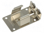 Holder | 6F22,6LR61 | Batt.no: 1 | PCB,THM | for PCB | steel | aluminium