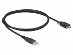 Cable | USB 2.0 | USB A plug,USB B mini plug | 1m | black | 480Mbps