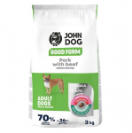 JOHN DOG Good Form Small breeds Pork with beef - dry dog food - 3kg