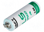 Battery: lithium | 3.6V | A,R23 | soldering lugs | &Oslash;17x50mm | 3600mAh