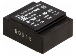 Transformer: encapsulated | 1VA | 115/115VAC | 7.5V | 7.5V | 67mA | 67mA