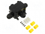 Connector: AC supply | screw terminal | IP68 | Body: black