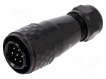 Connector: circular | plug | male | PIN: 7 | IP67 | SA16 | 5&divide;8mm | 5A | 400V
